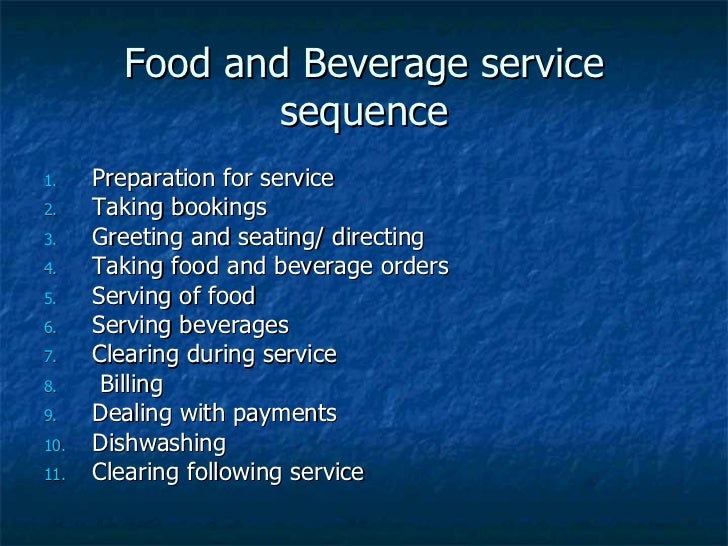 The foodservice industry