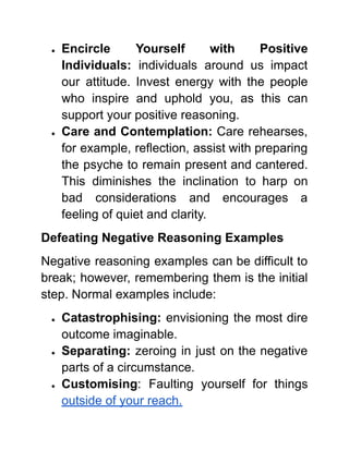 Encircle Example The Force of Positive Reasoning is a basic yet | PDF