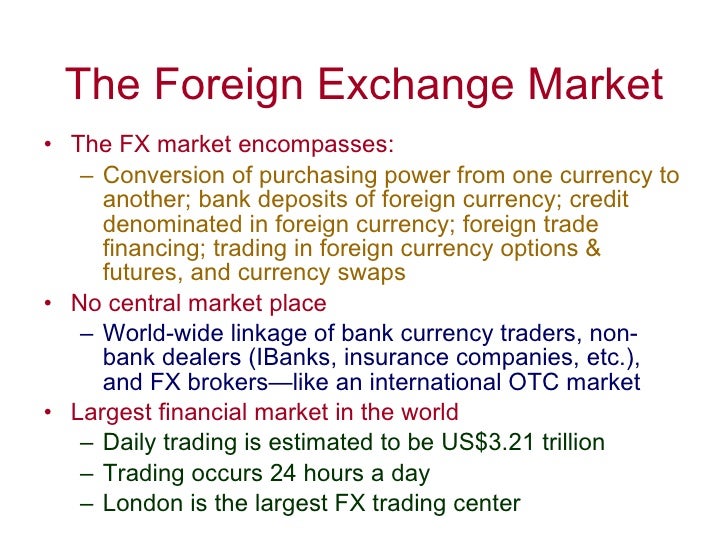 Foreign exchange trading companies