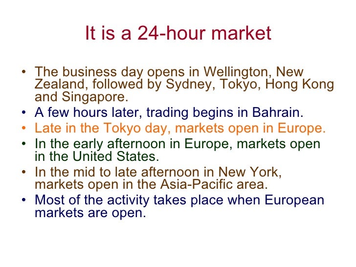The Foreign Exchange Market - 