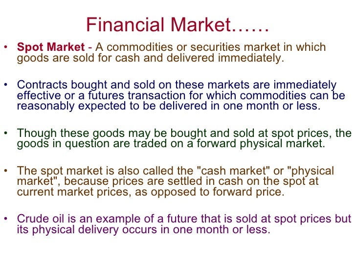 Meaning of forex market