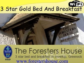 3 Star Gold Bed And Breakfast
www.forestershouse.com
 