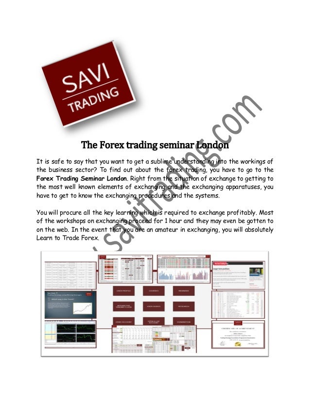 The Forex Trading Seminar London - 