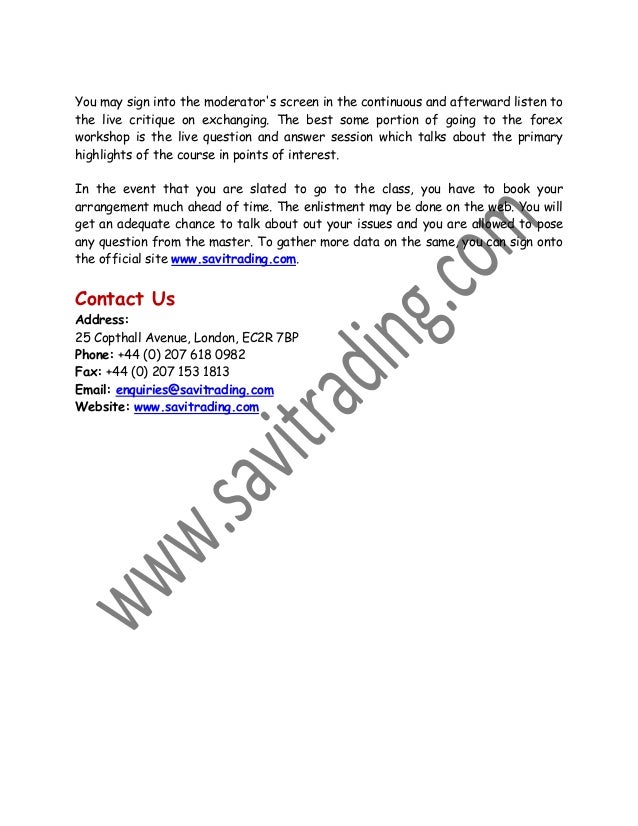 The Forex Trading Seminar London - 