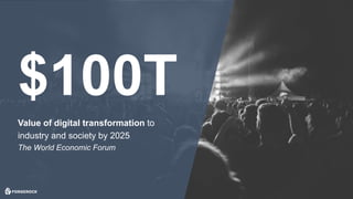 © 2017 ForgeRock. All rights reserved.
$100T
Value of digital transformation to
industry and society by 2025
The World Economic Forum
 