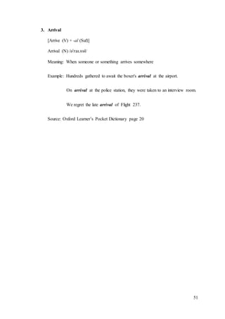 The formation of english words through derivation | DOCX