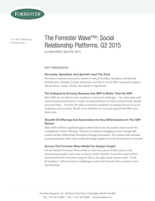 The Forrester Wave Q2 2015