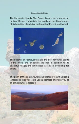 The fortunate canary islands