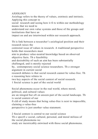 The Foundations of Good Social Science ResearchSocial rese.docx