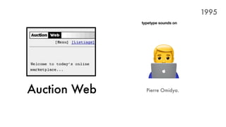 Pierre Omidya.
%
typetype sounds on
Auction Web
1995
 
