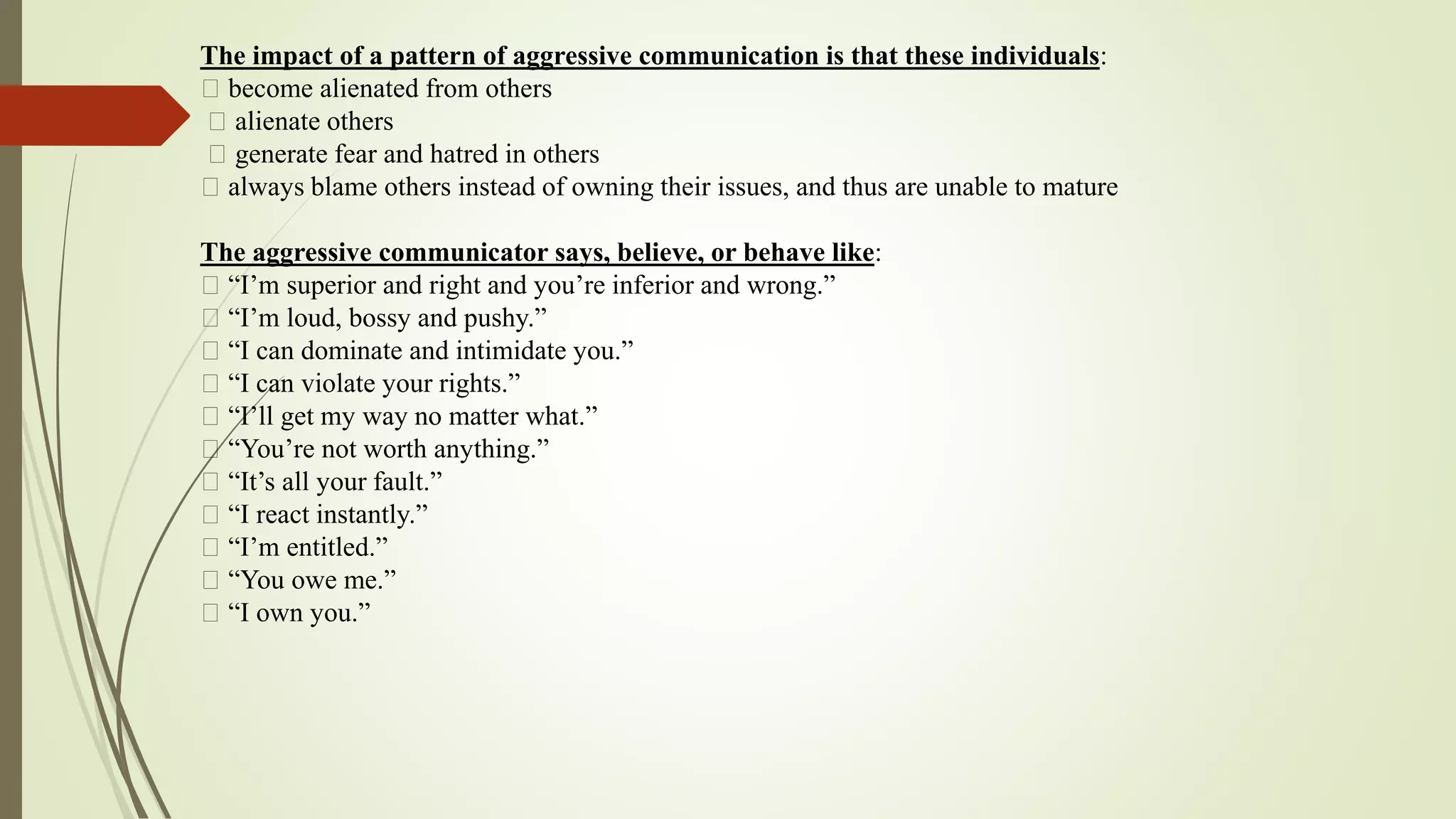 The four basic styles of communication pptx