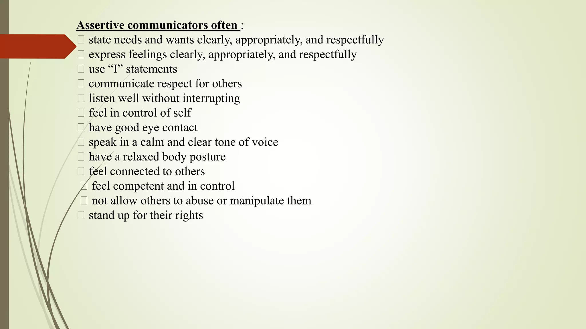 The four basic styles of communication pptx