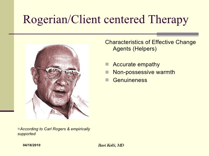 carl rogers client centered therapy