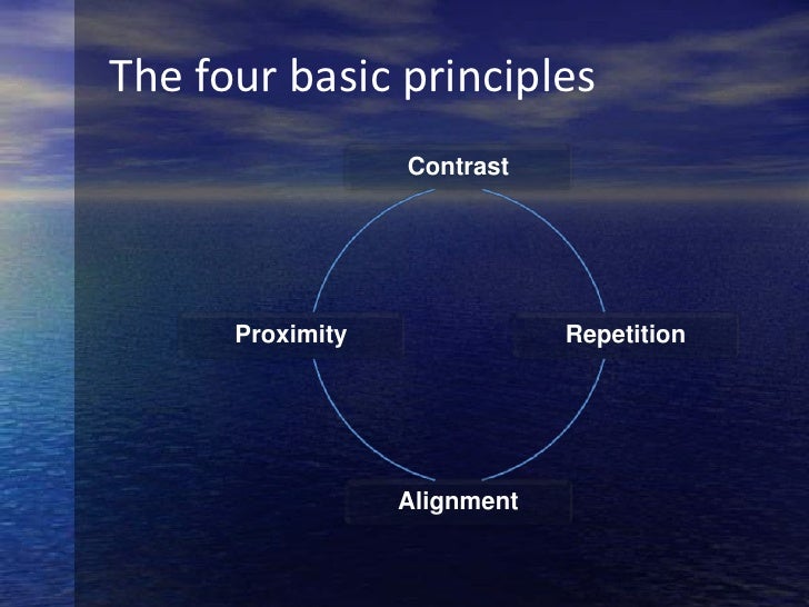 The four design principles