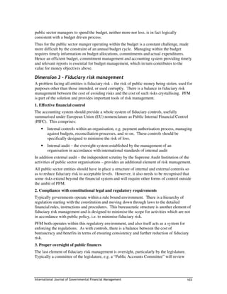 The four dimensions of public financial management | PDF