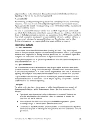 The four dimensions of public financial management | PDF