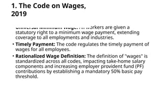 The Four Labour Codes/The Four Labour Codes | PPTX