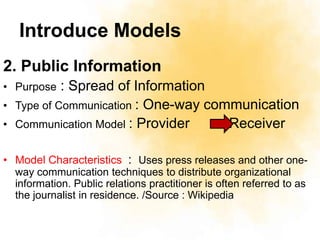 The four models of pr | PPTX