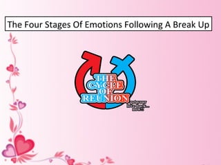 The Four Stages Of Emotions Following A Break Up
 