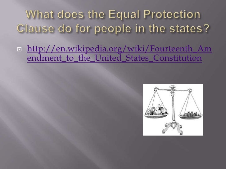equal protection clause amendment equal protection clause amendment