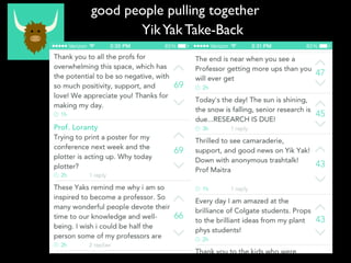 good people pulling together
YikYak Take-Back
 