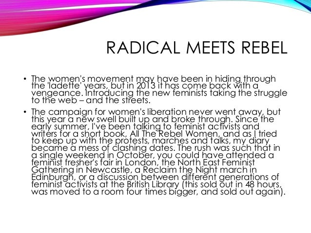 a history of feminism in the four waves of feminism Feminist movement history after the term second-wave feminism began to be used to as feminist, 26 percent were unsure, and four percent. a history of feminism in the four waves of feminism Feminist movement history after the term second-wave feminism began to be used to as feminist, 26 percent were unsure, and four percent.