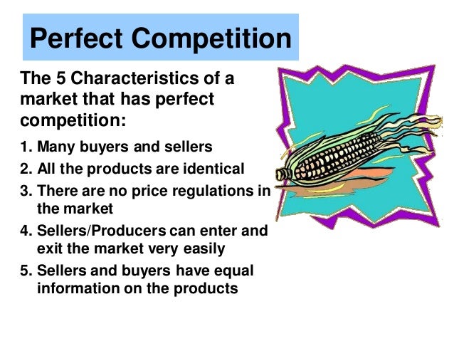 The four types of market structure