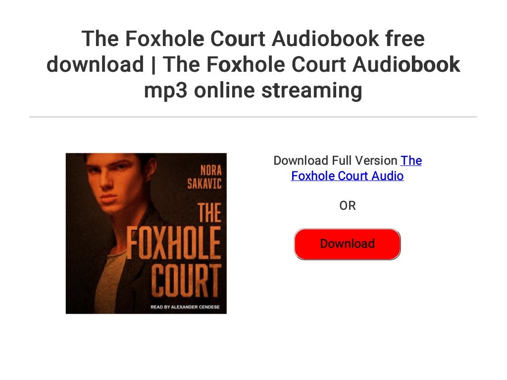 foxhole court audiobook free