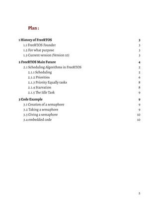 The Free RTOS kernel By Khaled AMIRAT | PDF