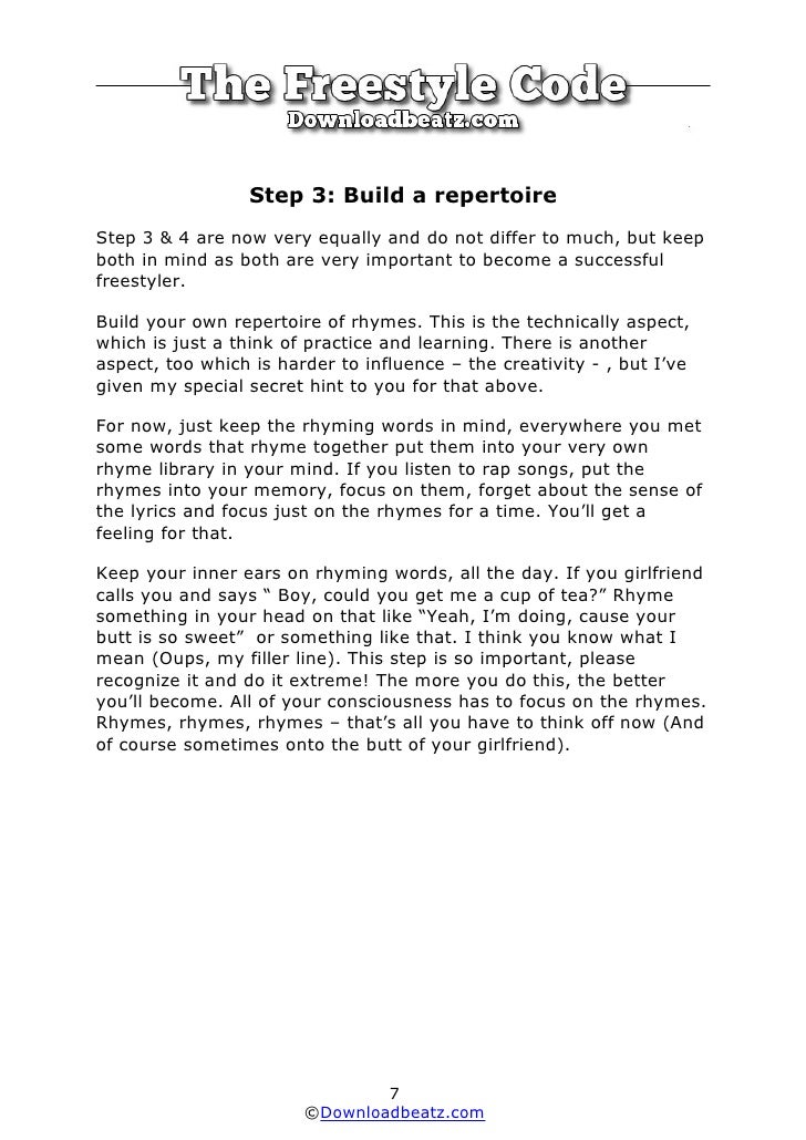 learn freestyle rap