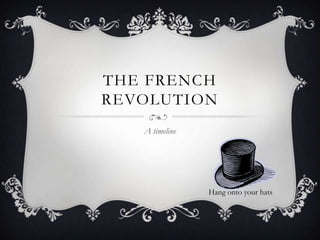 The French revolution A timeline Hang onto your hats 