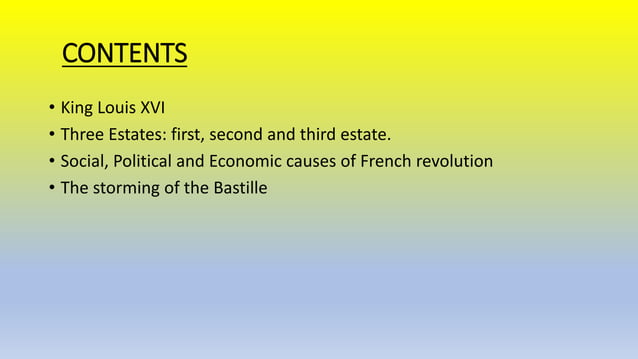 The french revolution | PPTX