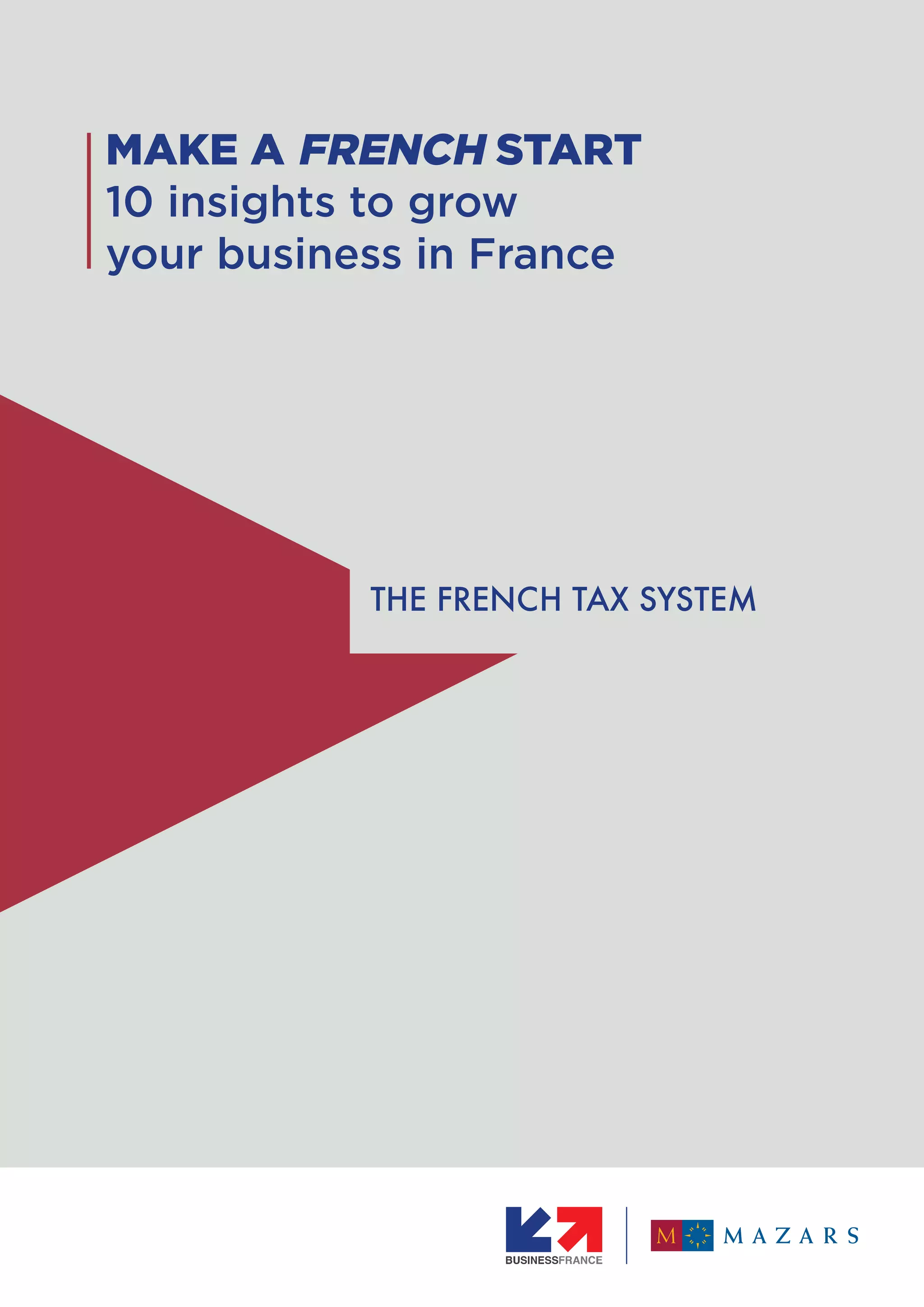 Guide "Make a French Start" The French tax system PDF