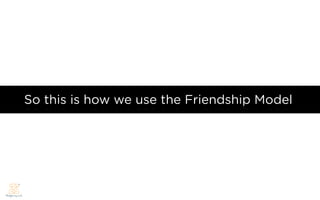 So this is how we use the Friendship Model
 