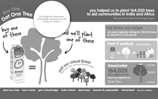 Do things for consumers,
and enable consumers to do
     things for others.
 