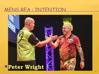 5
MENS REA : INTENTION
Peter Wright
 