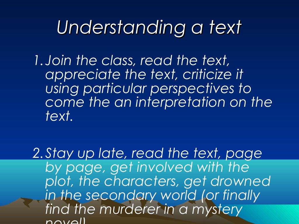 The function of literature