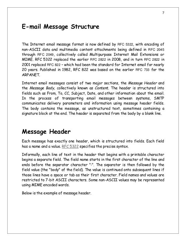 The Fundamental of Electronic Mail (Email)