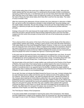 The Fundamental Principles Of Imam Malik's Fiqh | RTF