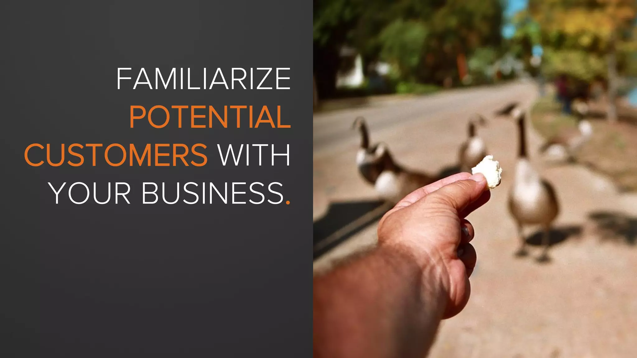 KNOW YOUR AUDIENCE.
If the content on your blog doesn’t appeal to your
target audience – your buyer personas – you’re
never going to convert all of that traﬃc into leads and
customers for your business.
 