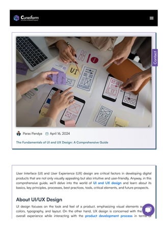 The Fundamentals of UI and UX Design - Cuneiform | PDF