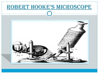 ROBERT HOOKE’S MICROSCOPE
 