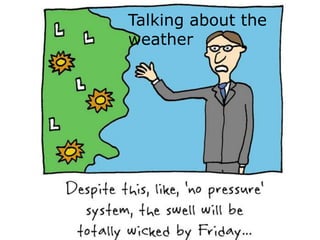 Talking about the
weather
 