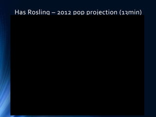 Has Rosling – 2012 pop projection (13min)
 
