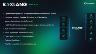 BoxLang JVM Language : The Future is Dynamic | PDF