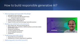 The Future is in Responsible Generative AI | PDF