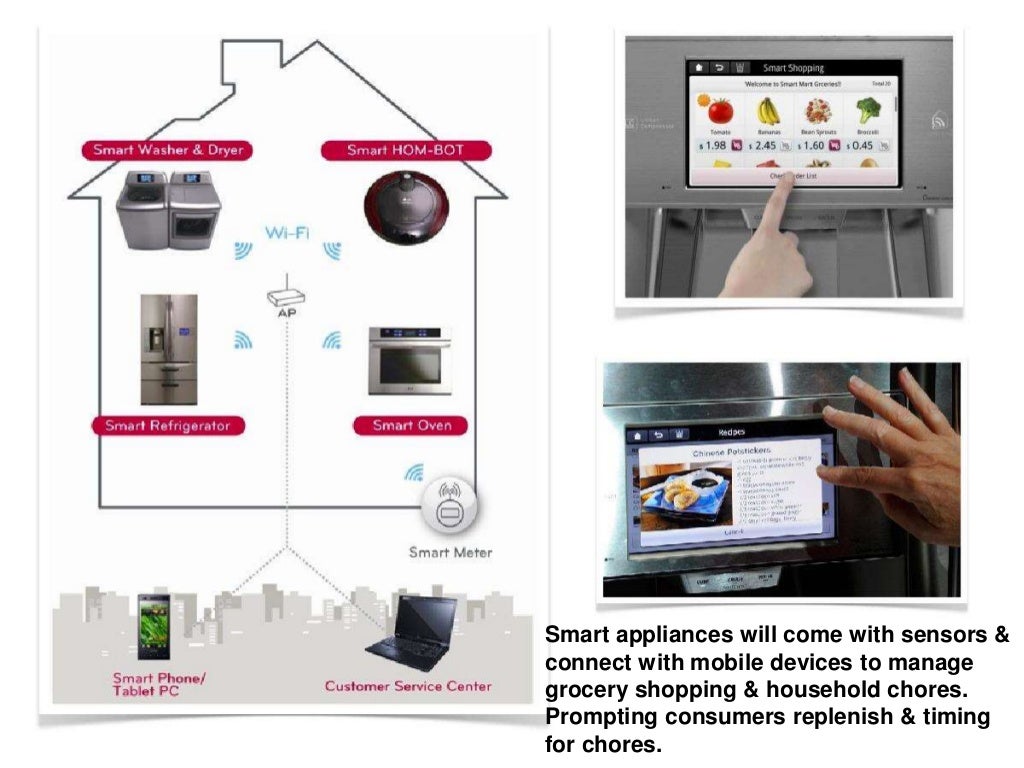 Smart appliances will come with