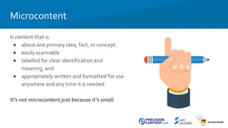 The Future is Now: Neuroscience, Chatbots, Voice, and Microcontent | PPT
