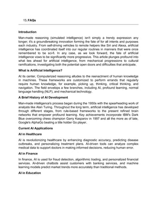 The Future of Artificial Intelligent and Its benefits ?? | PDF | Free ...