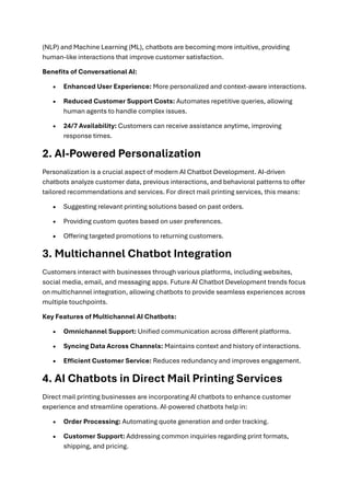 The Future of AI Chatbot Development: Trends to Watch | PDF